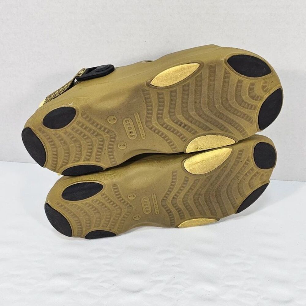 Crocs Classic All-Terrain Sandal M6 W8 Olive Khaki Green Strappy Slide 207711 - Picture 4 of 7